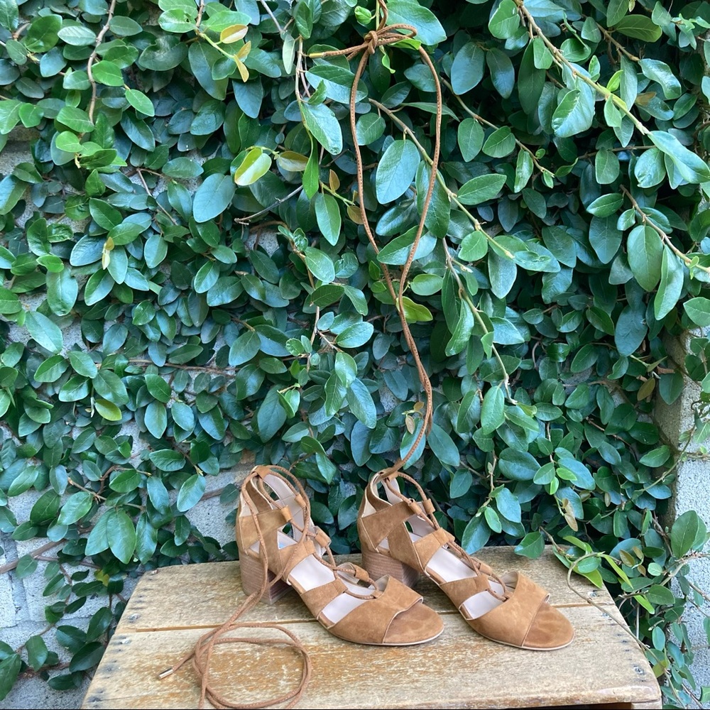 Steve Madden Ankle Wrap Lace Up Sandals - Picture 6 of 6